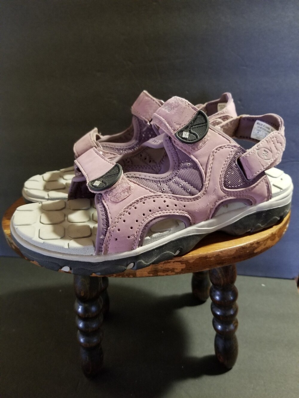 Columbia Cushioned Hiking Sandals Lilac Sz 8